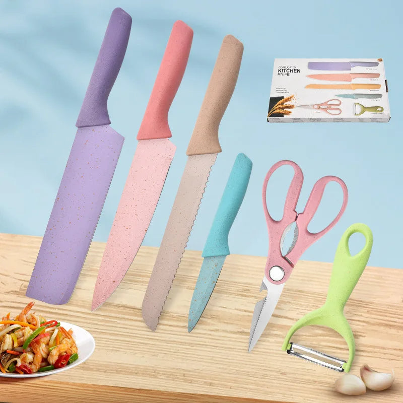 Set de Cocina 6 en 1 de Acero Inoxidable – Cortes rápidos, fáciles y sin esfuerzo