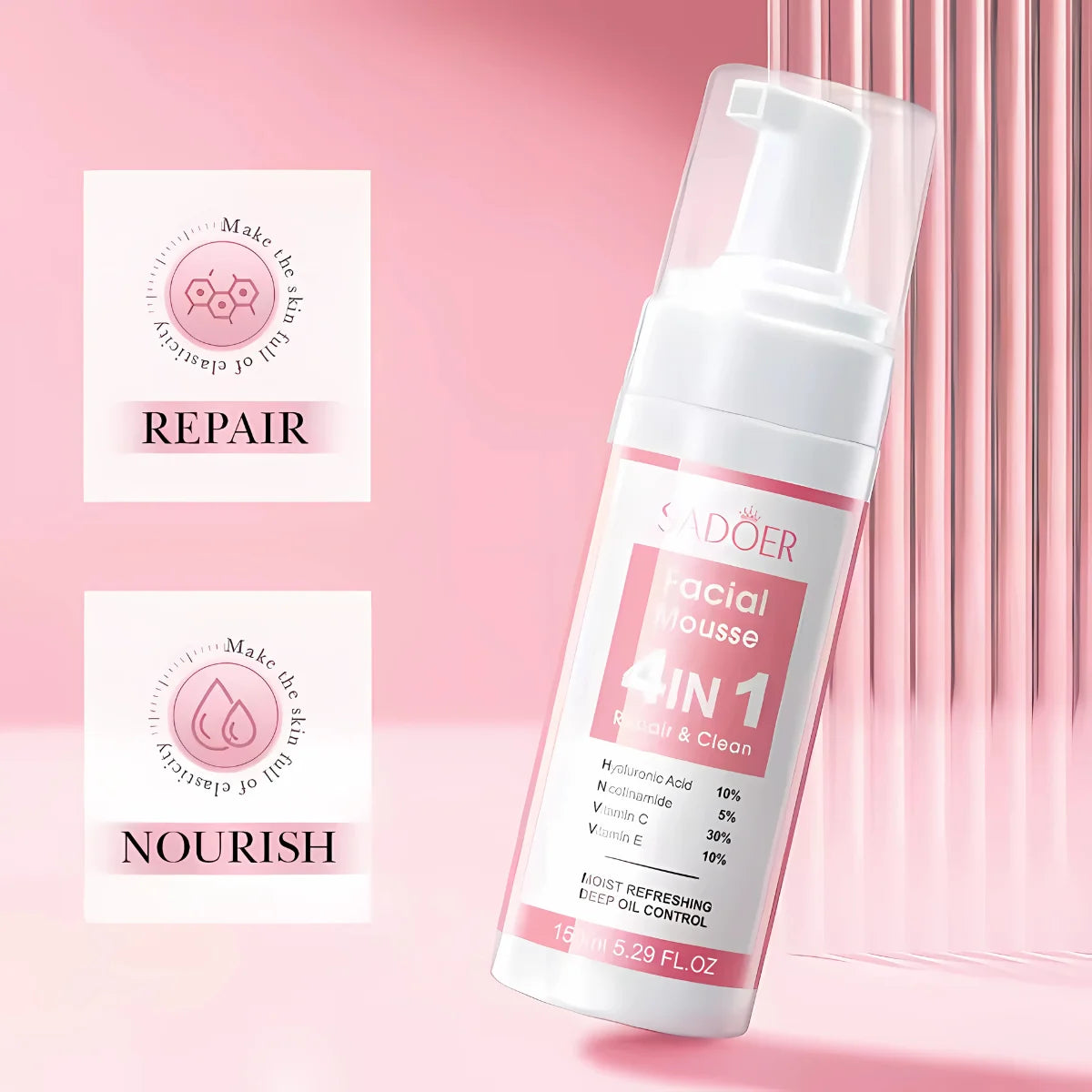 Espuma de Limpieza Facial Sadoer Q10