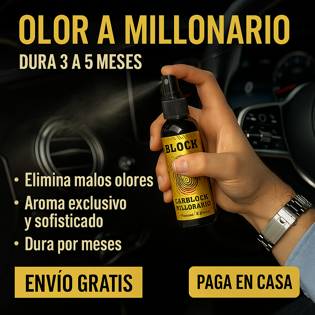 Carblock Millonario | Perfume Para Autos