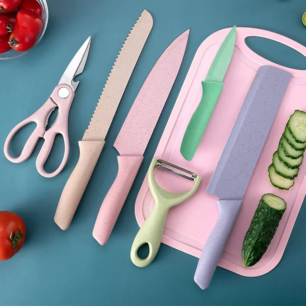 Set de Cocina 6 en 1 de Acero Inoxidable – Cortes rápidos, fáciles y sin esfuerzo