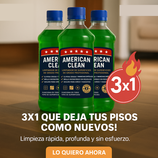 3X1 American Clean | El Limpiador que SÍ Elimina la Suciedad Difícil