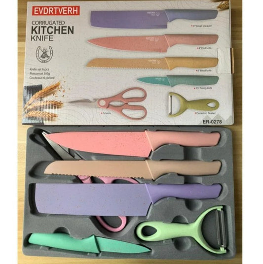 Set de Cocina 6 en 1 de Acero Inoxidable – Cortes rápidos, fáciles y sin esfuerzo
