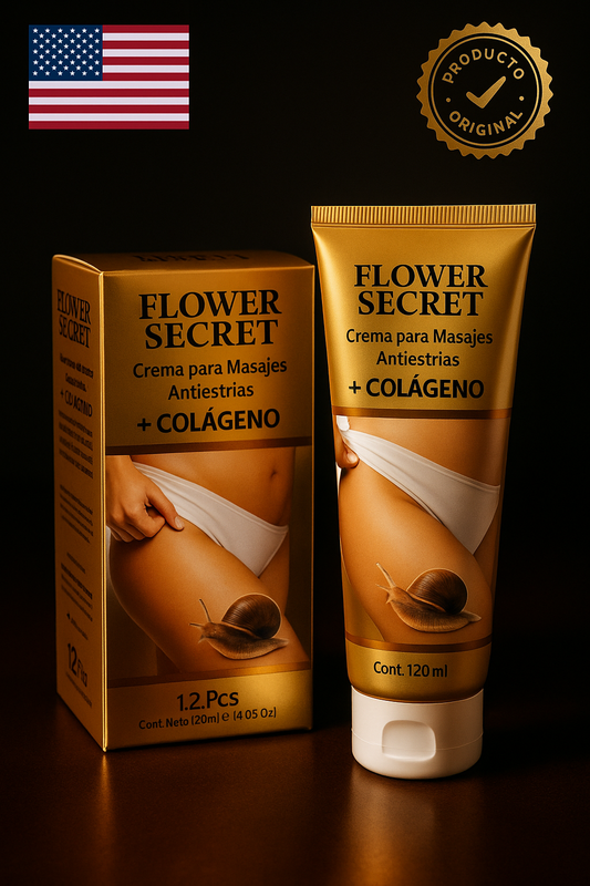 Crema Antiestrías con Baba de Caracol y Colágeno 120ml