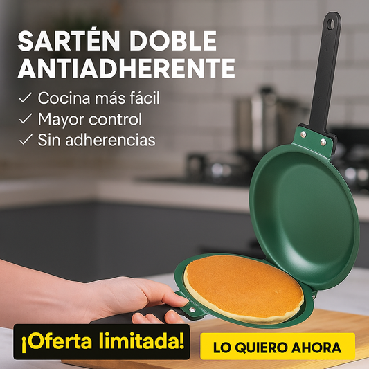 Sartén Doble Premium – Control Total y Sin Adherencias