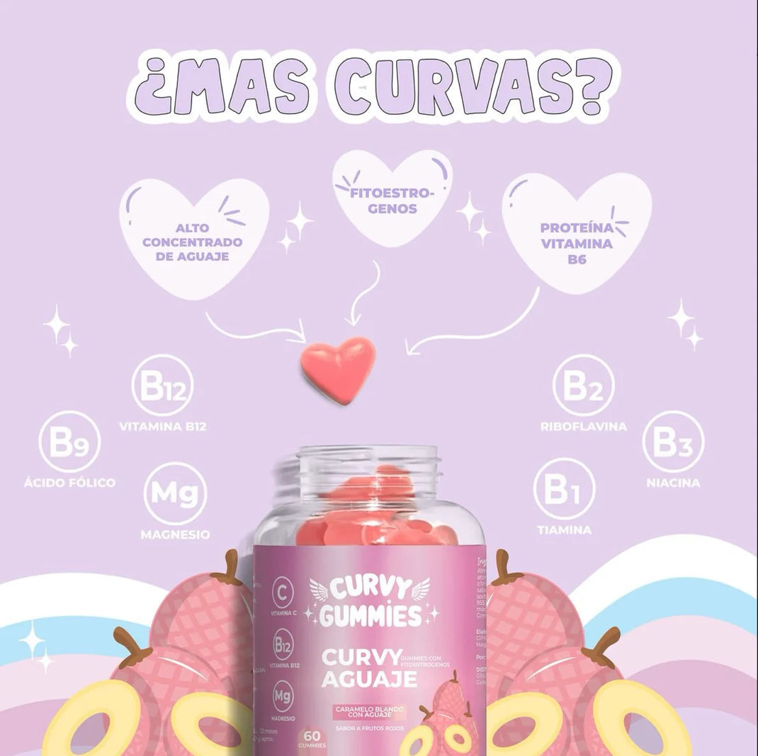 Curvi Gummies | Suplemento Aguaje en gomitas